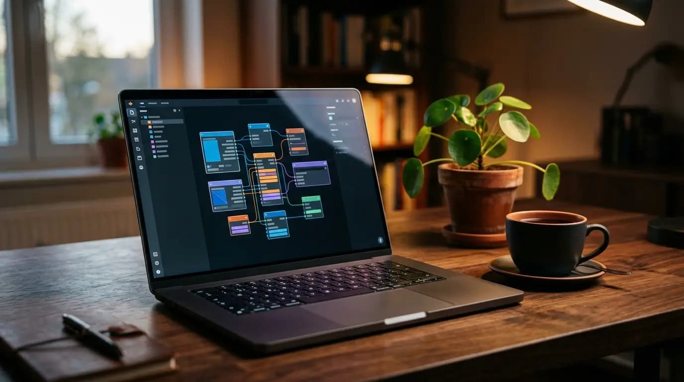 Block editor open on a laptop — WordPress development company in Saudi Arabia, Safwa Web Riyadh